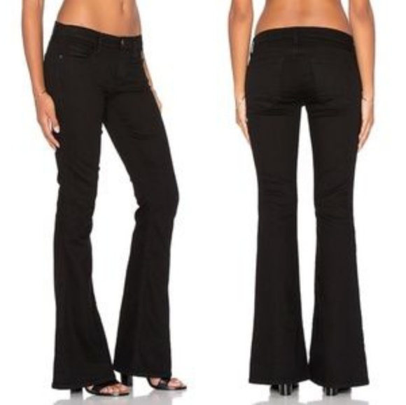 Current/Elliott Denim - Current/Elliott Black Flare Bell Jeans